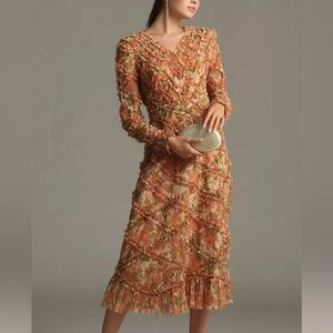 Sz 10 NWT Mac Duggal Floral Tulle Dress